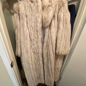 Blue Fox Full Length Coat